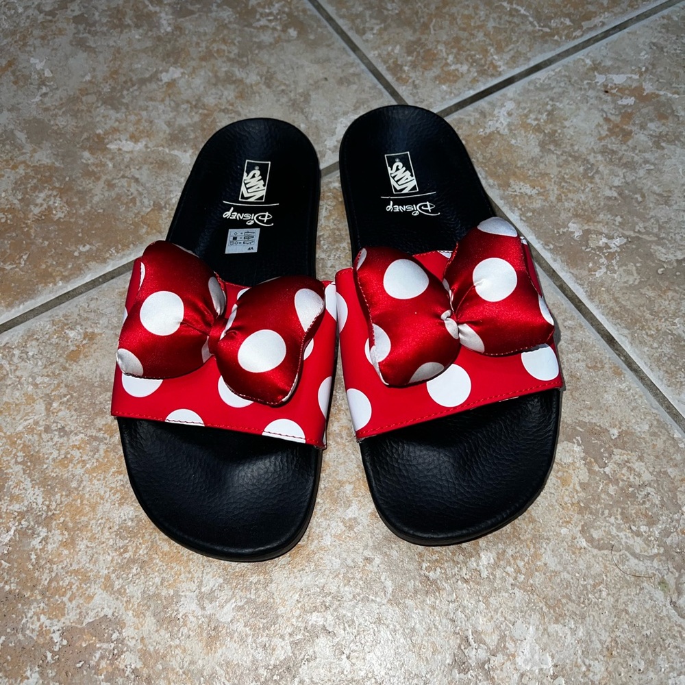 Vans Disney Minnie Mouse Sandals Shoes Size 10